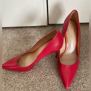 Zara red stilettos, size 8